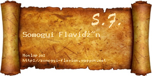 Somogyi Flavián névjegykártya
